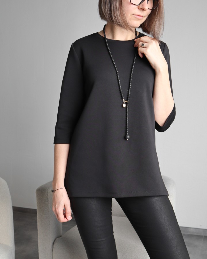 258 | Juodas vėrinys nešiojamas 2 būdais